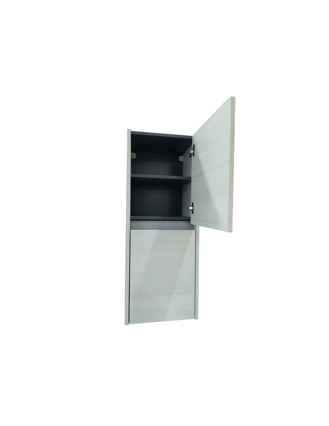 Organizador de baño mueble armario de colgar Schneider piano blanco  texturado 40x31x100 cm