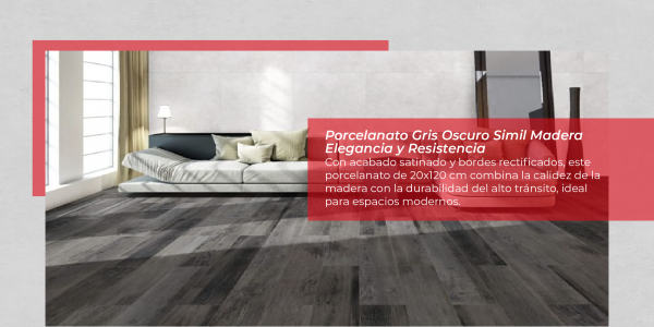 Porcelanato Smoke Wood Burned Ilva: Tendencia en diseño y versatilidad en tus espacios